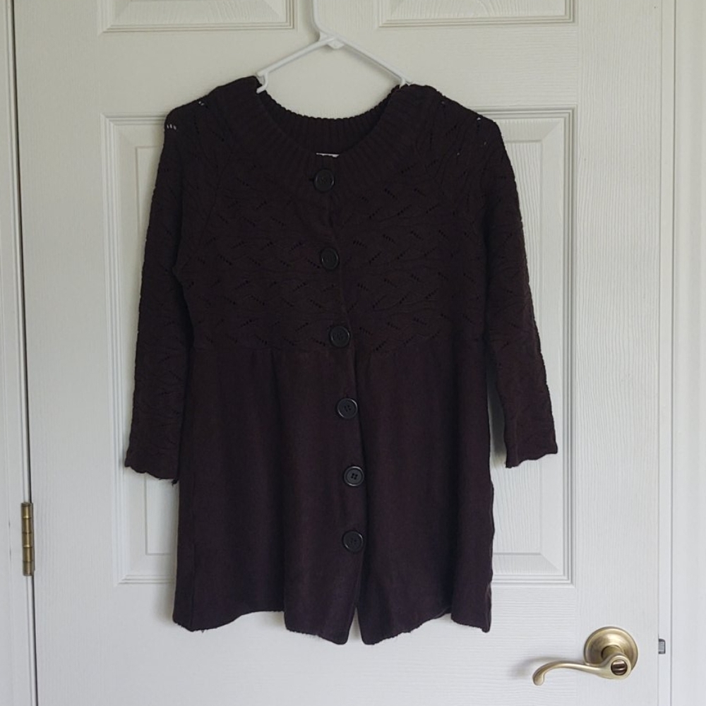 oneA Knit Button Cardigan